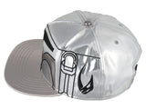 Star Wars The Mandalorian Steel Beskar Helmet Embroidered Snapback Hat Cap