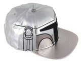 Star Wars The Mandalorian Steel Beskar Helmet Embroidered Snapback Hat Cap