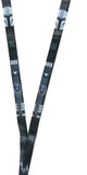 Star Wars The Mandalorian Bounty Hunter Lanyard ID Holder With Rhino Rubber Charm