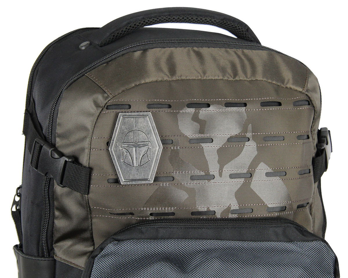 Star Wars The Mandalorian Bounty Hunter Laptop Tech Padded Sleeve Backpack 19"
