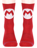 Nintendo Super Mario Adult Mario And Luigi Character Costume 2 Pair Crew Socks
