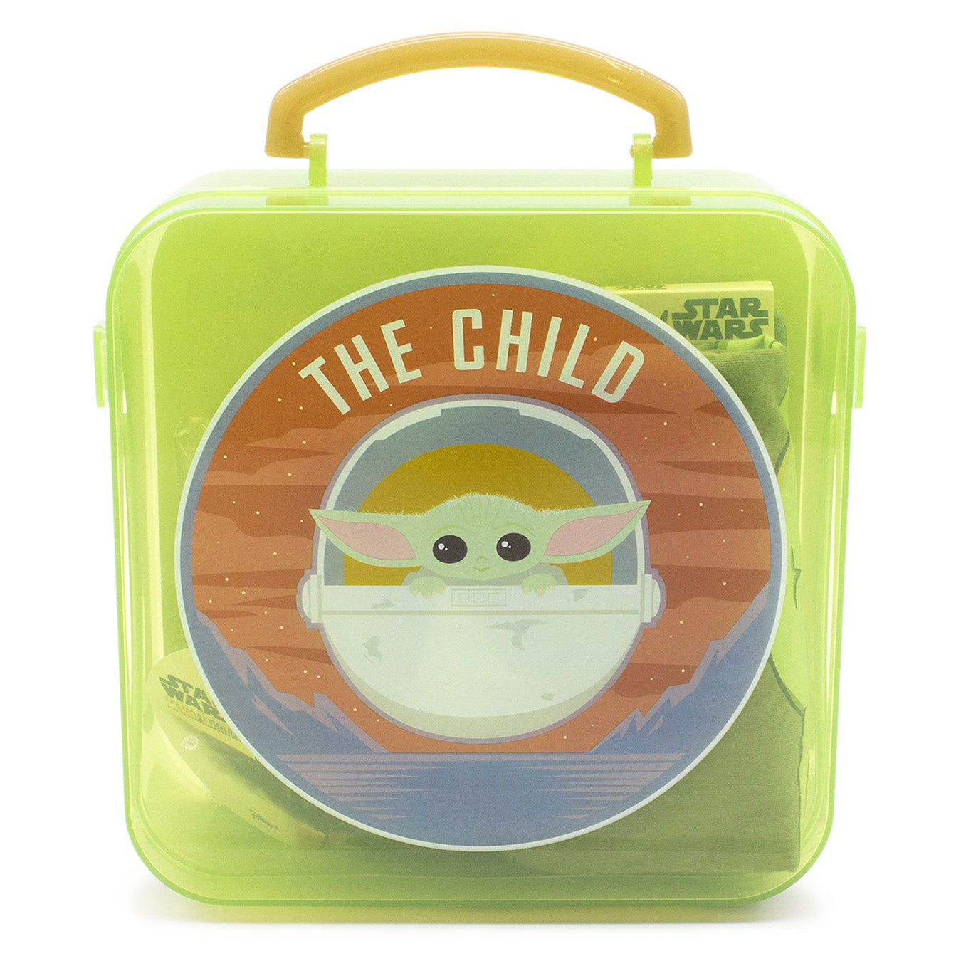 Star Wars The Child Baby Yoda Kids' 5 Piece Gift Set Shirt, Socks, Jumbo Sticker