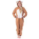 Rudolph The Red Nosed Reindeer Unisex Adult Fleece Union Suit Pajama