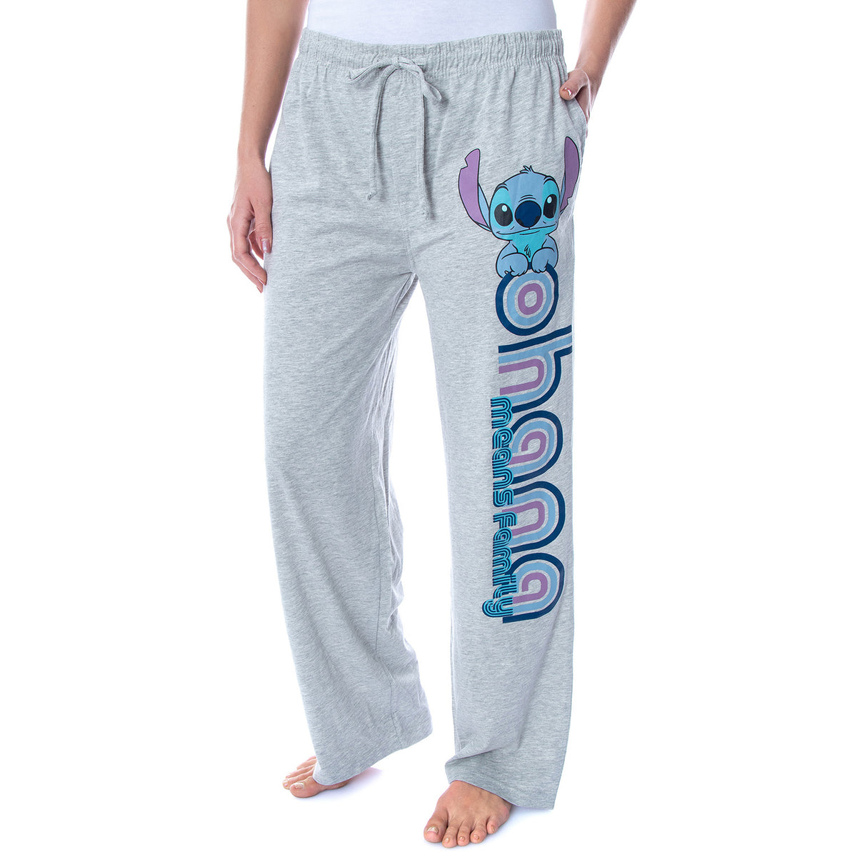 Disney Women's Lilo & Stitch Ohana Soft Touch Cotton Pajama Pants