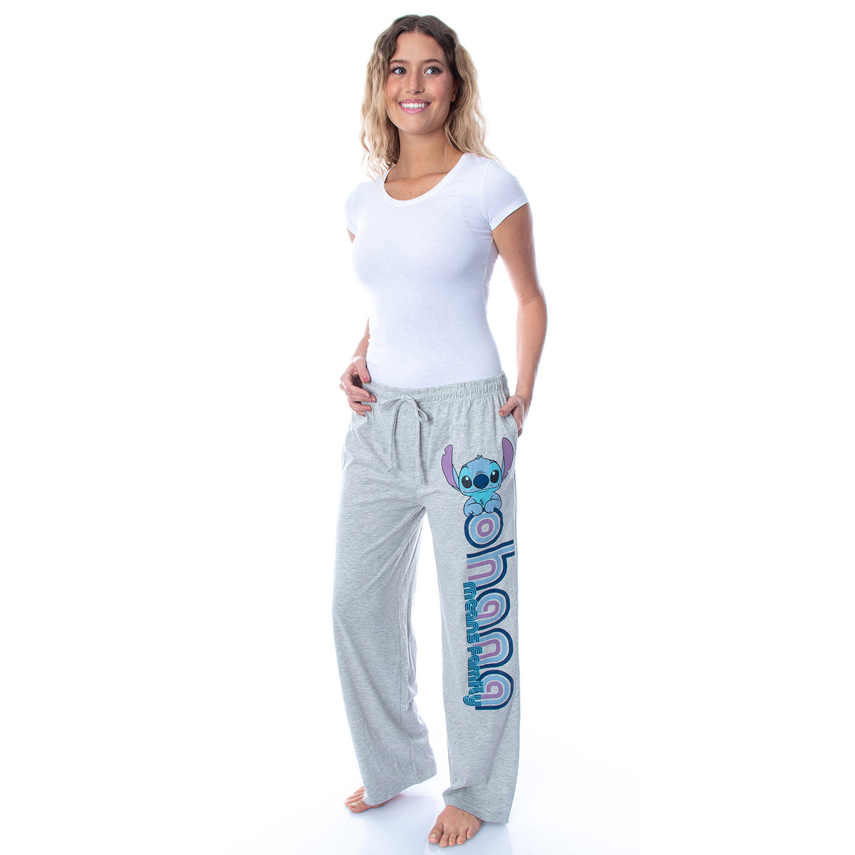 Disney Women's Lilo & Stitch Ohana Soft Touch Cotton Pajama Pants
