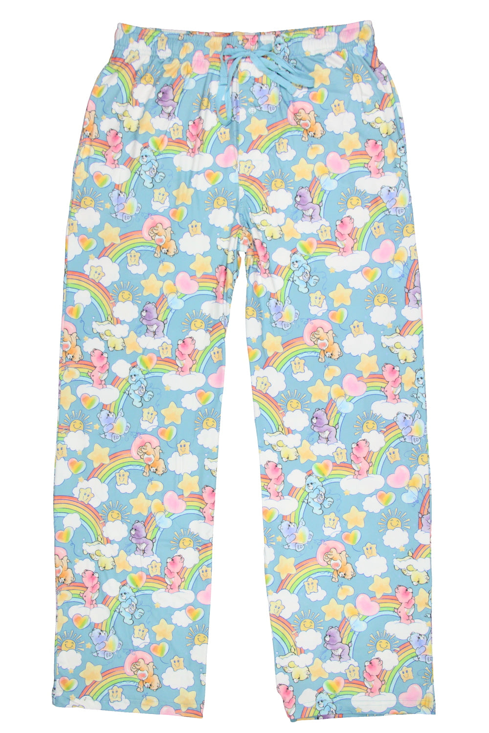 Care Bears Men's Retro 80's AOP Drawstring Elastic Waistband Pajama Pants