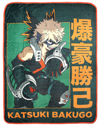 My Hero Academia Katsuki Bakugo Super Plush Fleece Throw Blanket