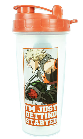 My Hero Academia Katsuki Just Getting Started 20oz Shaker Bottle