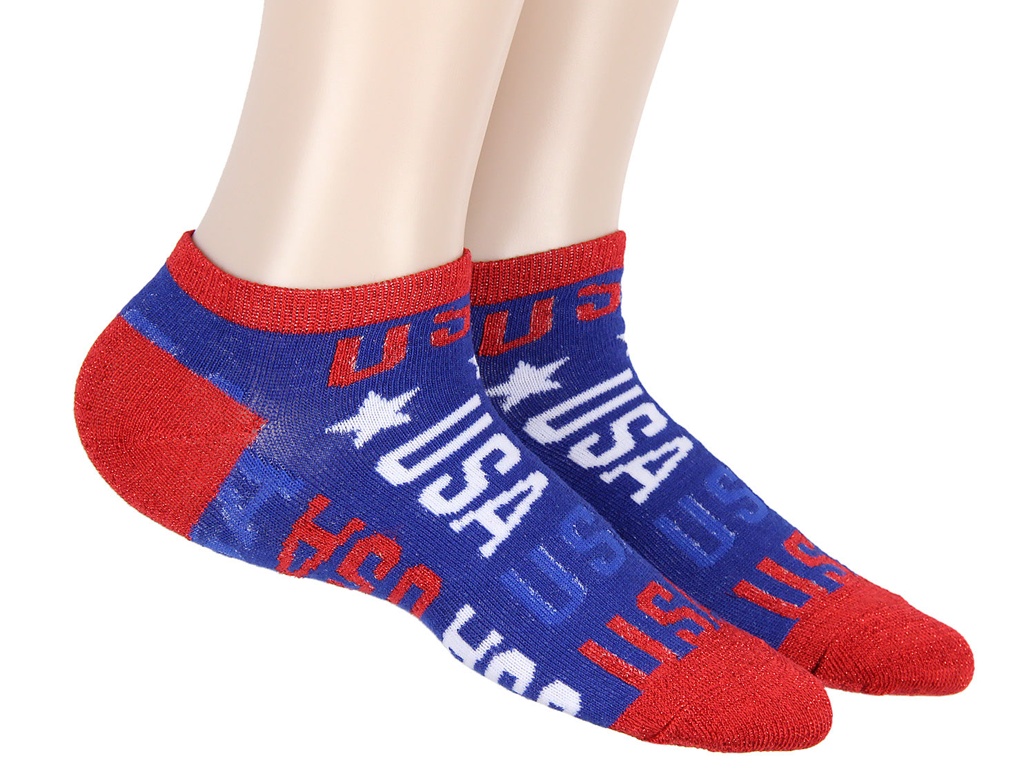 USA Fourth Of July Freedom Red White Blue America Unisex Ankle Crew Socks