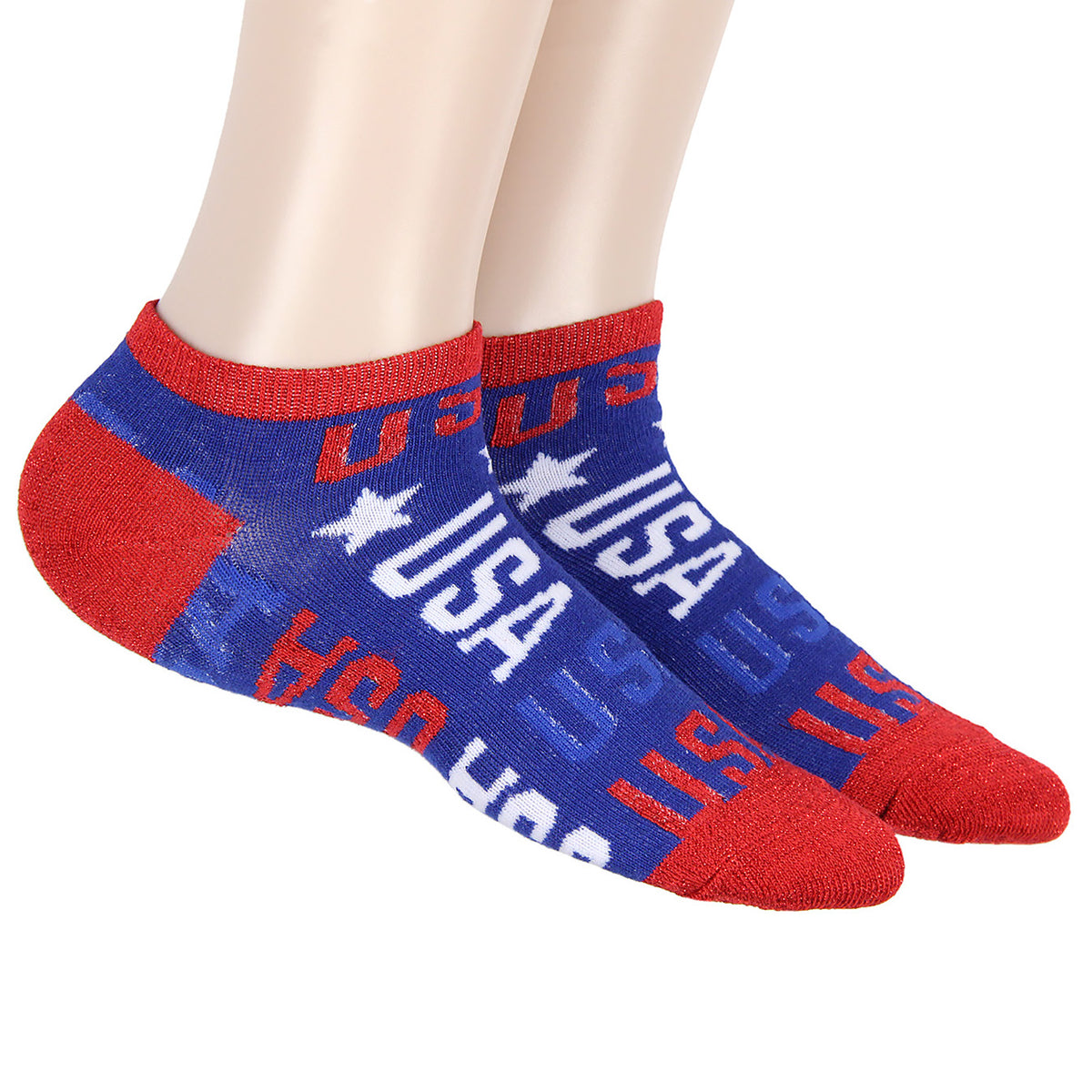 USA Fourth Of July Freedom Red White Blue America Unisex Ankle Crew Socks