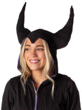 Disney Women's Juniors' Villains Maleficent Costume Full Zip Hoodie