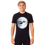 Star Trek Men's Starship Enterprise Silhouette Moon Background T-Shirt Adult