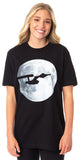 Star Trek Men's Starship Enterprise Silhouette Moon Background T-Shirt Adult