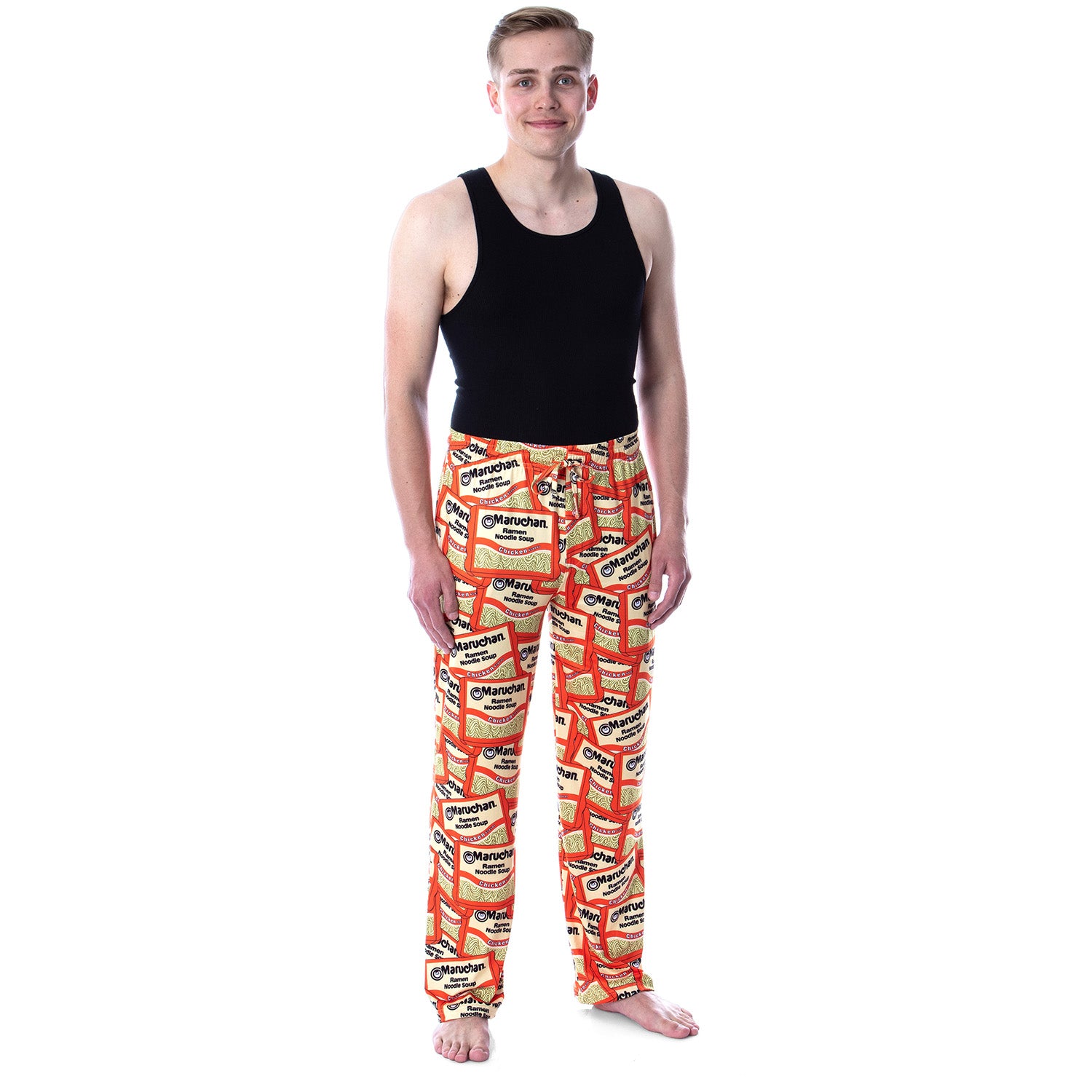 Maruchan Men's Ramen Noodles Soup Chicken Flavor Allover Sleep Pajama Pants