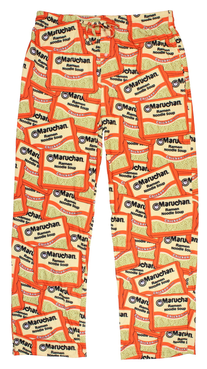 Maruchan Men's Ramen Noodles Soup Chicken Flavor Allover Sleep Pajama Pants