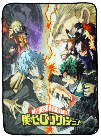 My Hero Academia Heroes Vs. Villains Super Plush Fleece Throw Blanket