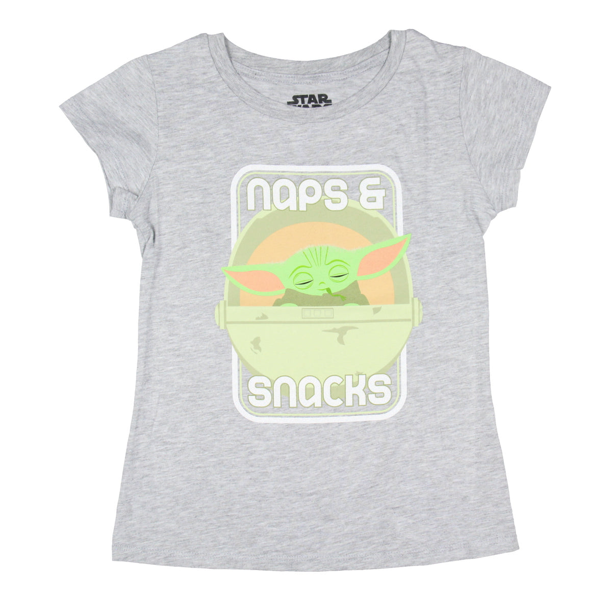 Star Wars Girls' Baby Grogu Naps & Snacks Short Sleeve Kids T-Shirt