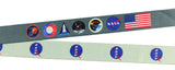 NASA ID Lanyard Badge Holder Classic Logo With 2" Rubber Charm Pendant