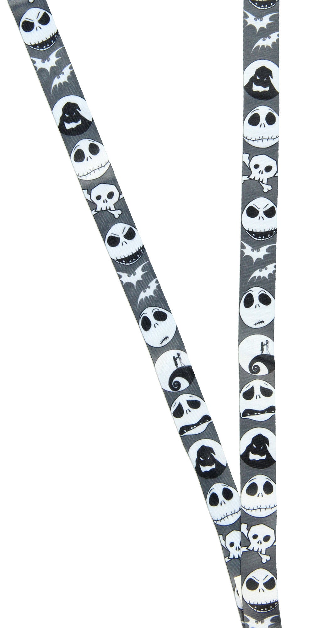 Nightmare Before Christmas Jack ID Lanyard Badge Holder With 1.5" Charm Pendant - Seven Times Six