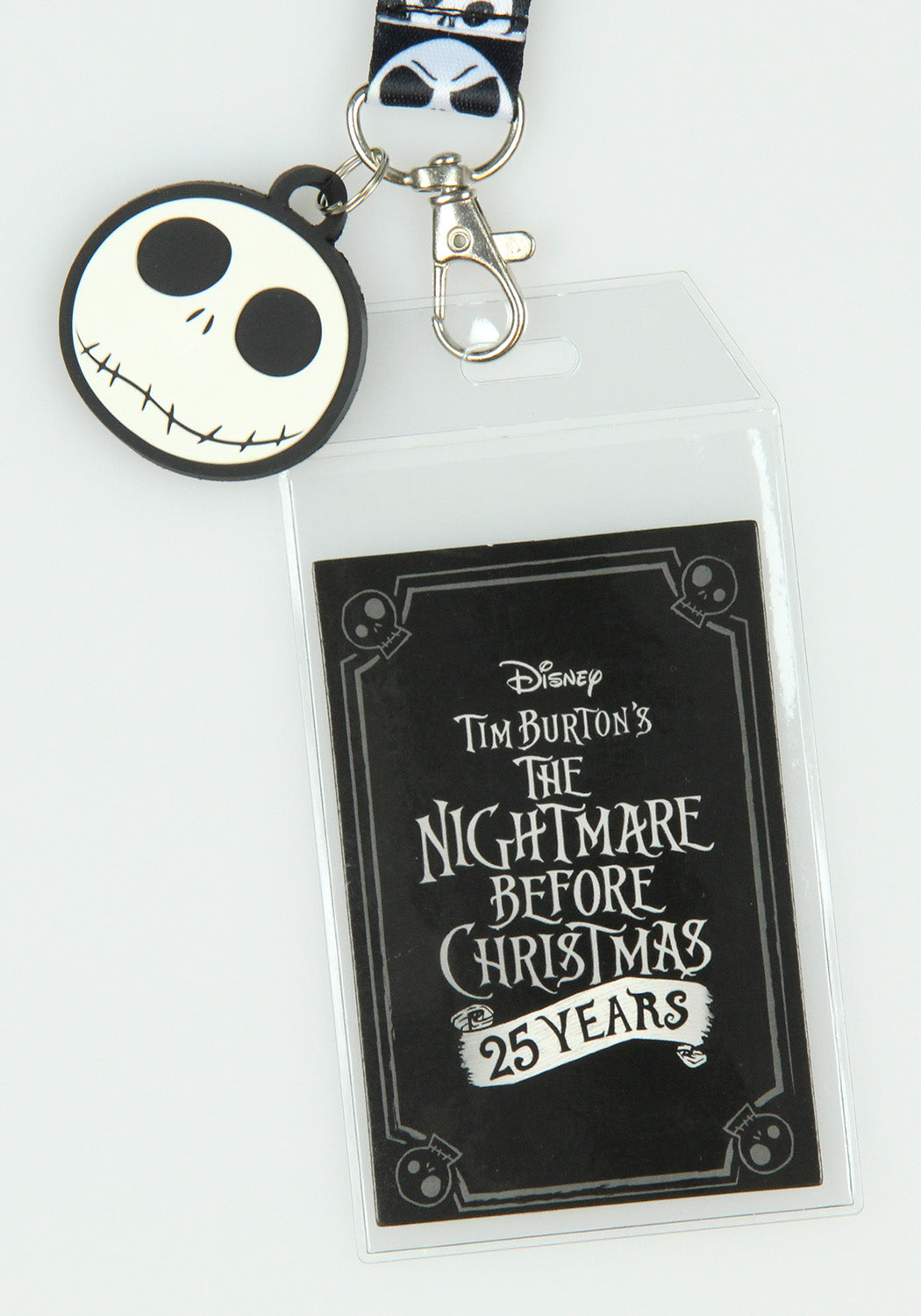 Nightmare Before Christmas Jack ID Lanyard Badge Holder With 1.5" Charm Pendant
