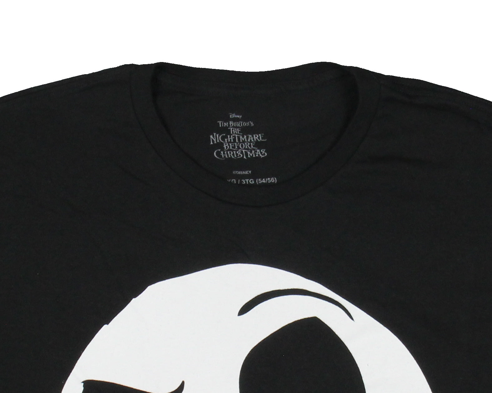 Disney Men's Nightmare Before Christmas Jack Skellington Face Shirt T-Shirt
