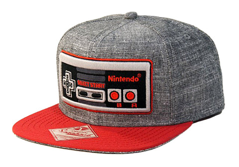 Nintendo Classic NES Controller Hat Embroidered Snapback Adjustable Cap