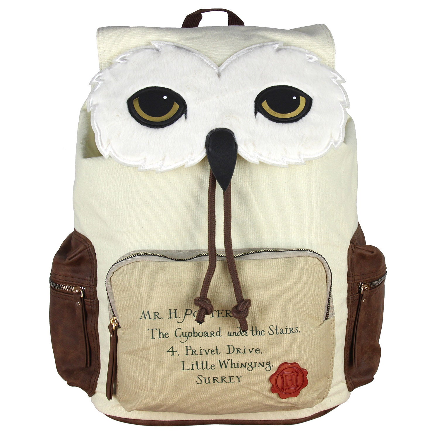 Harry Potter Backpack Hedwig Owl Hogwarts Letter Rucksack Bag w/ Laptop Sleeve