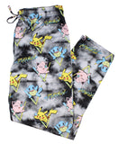 Pokemon Men's Pikachu Squirtle and Jigglypuff Tie Dye Sleep Pajama Pants