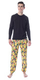 Pokemon Mens' Pikachu Christmas Santa Toss Print Sleep Pajama Jogger Pants