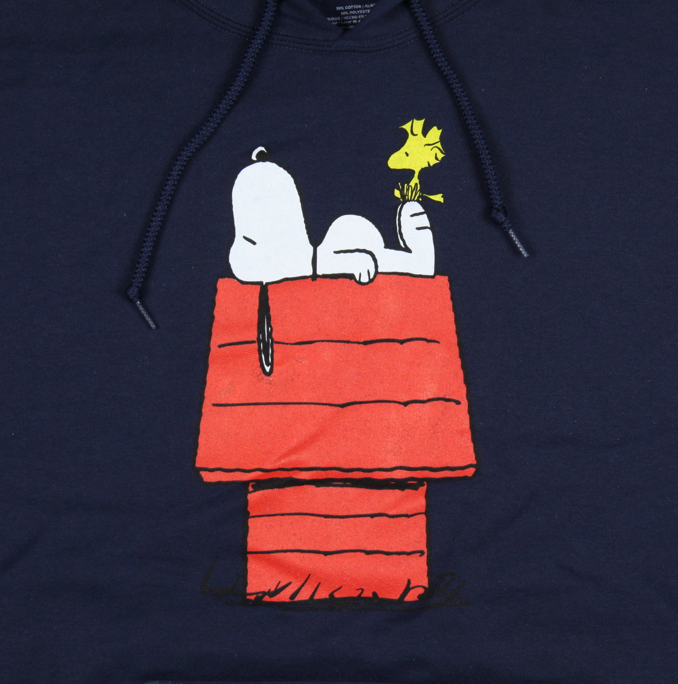 Peanuts Juniors' Snoopy And Woodstock Red Doghouse Hooded Sweatshirt Pullover Hoodie (3X-Large)