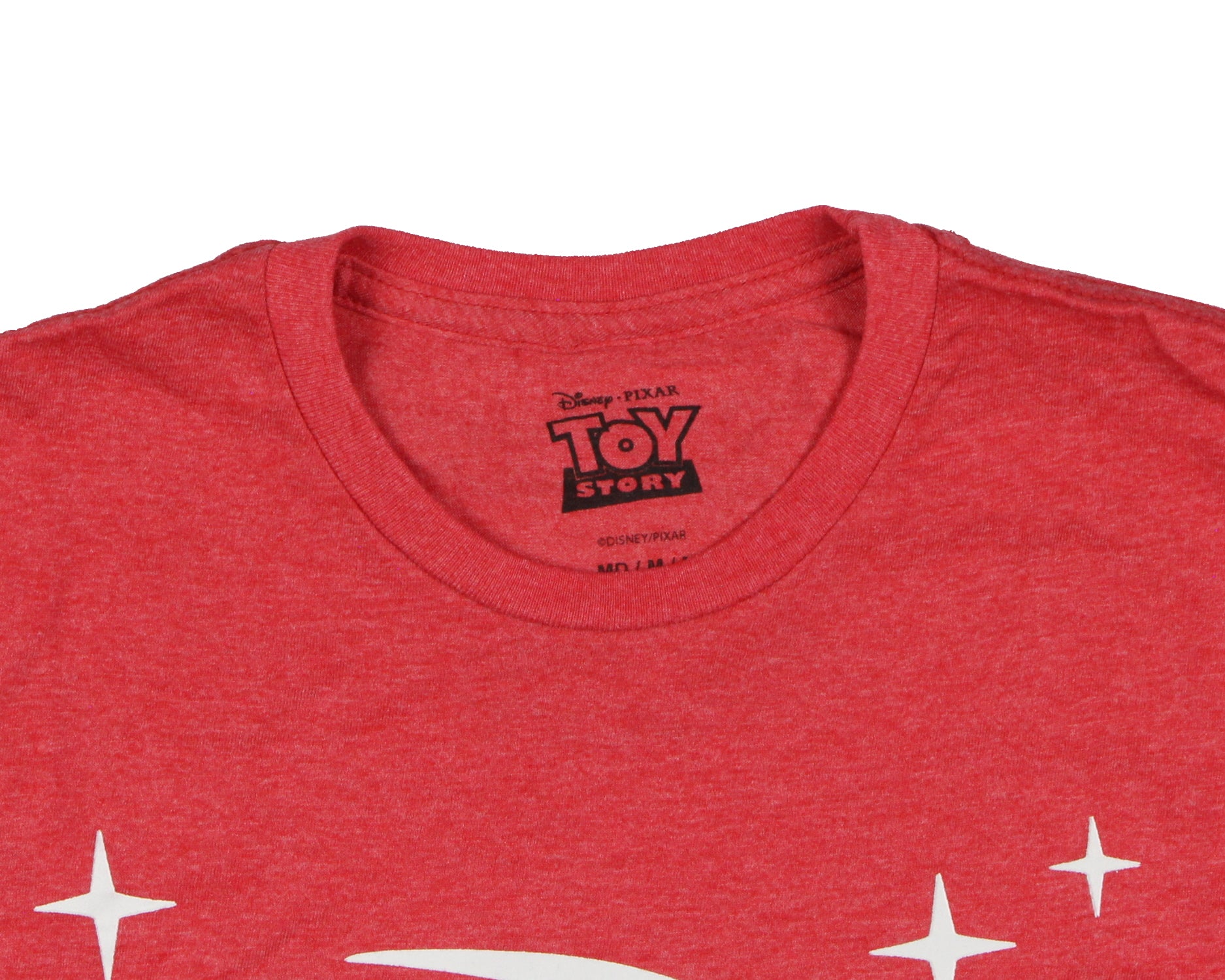 Disney Women's Toy Story Pizza Planet Logo Stars Adult Short Sleeve T-Shirt (M)