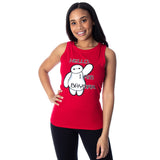 Disney Women's Juniors Big Hero 6 Hello I'm Baymax Muscle Tank Top