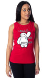 Disney Women's Juniors Big Hero 6 Hello I'm Baymax Muscle Tank Top