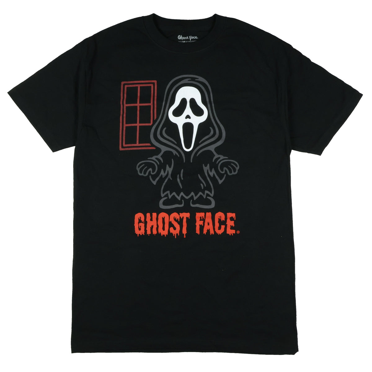 Ghostface T-Shirt Men's Chibi Window Drip Short Sleeve Graphic Top