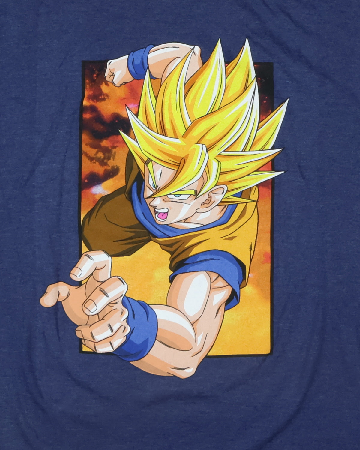 Dragon Ball Z T-Shirt Boys' Goku Flying Pose Short Sleeve Graphic Tee