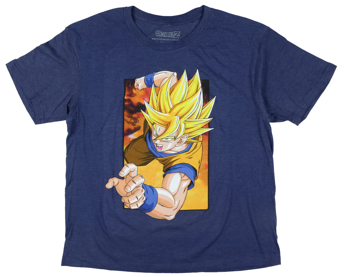 Dragon Ball Z T-Shirt Boys' Goku Flying Pose Short Sleeve Graphic Tee