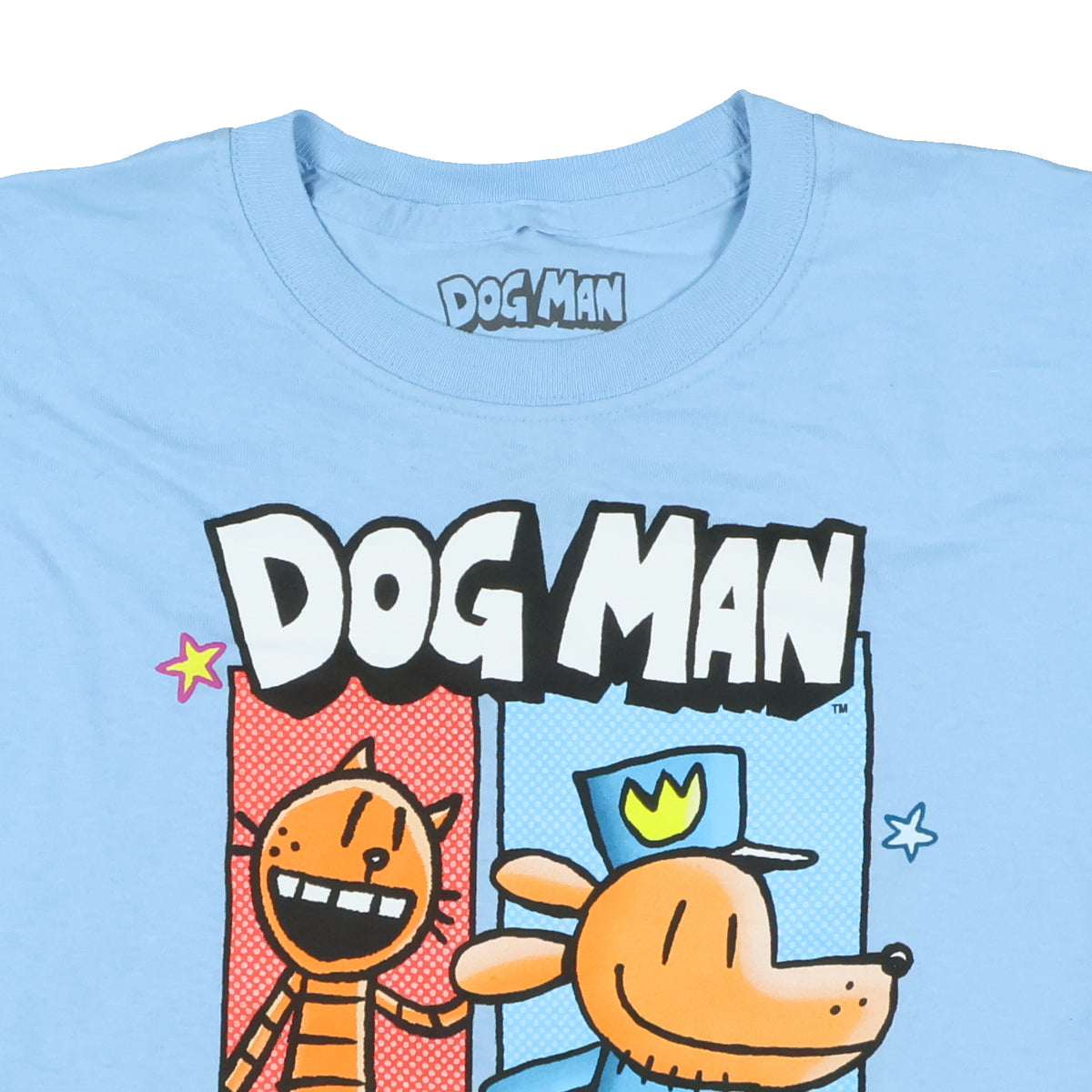 Dog Man T-Shirt Big Boys' Petey and Dog Man Short Sleeve Graphic Top
