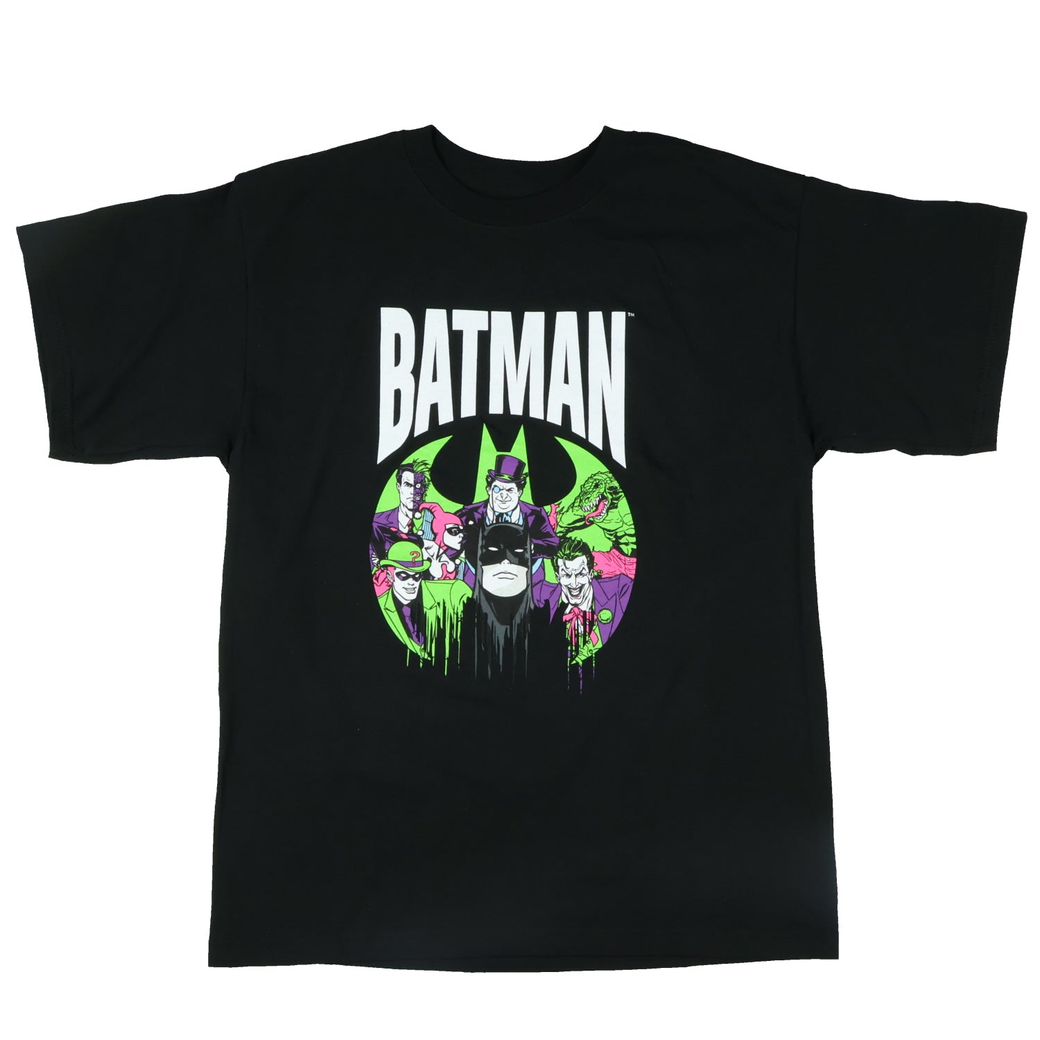 DC Comics Batman T-Shirt Boys' Retro Villains Design Graphic Print Tee