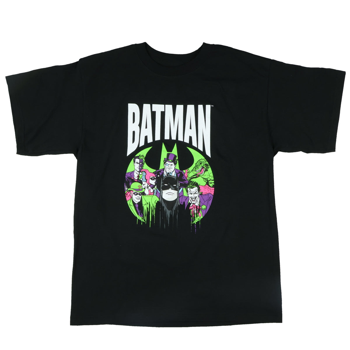 DC Comics Batman T-Shirt Boys' Retro Villains Design Graphic Print Tee