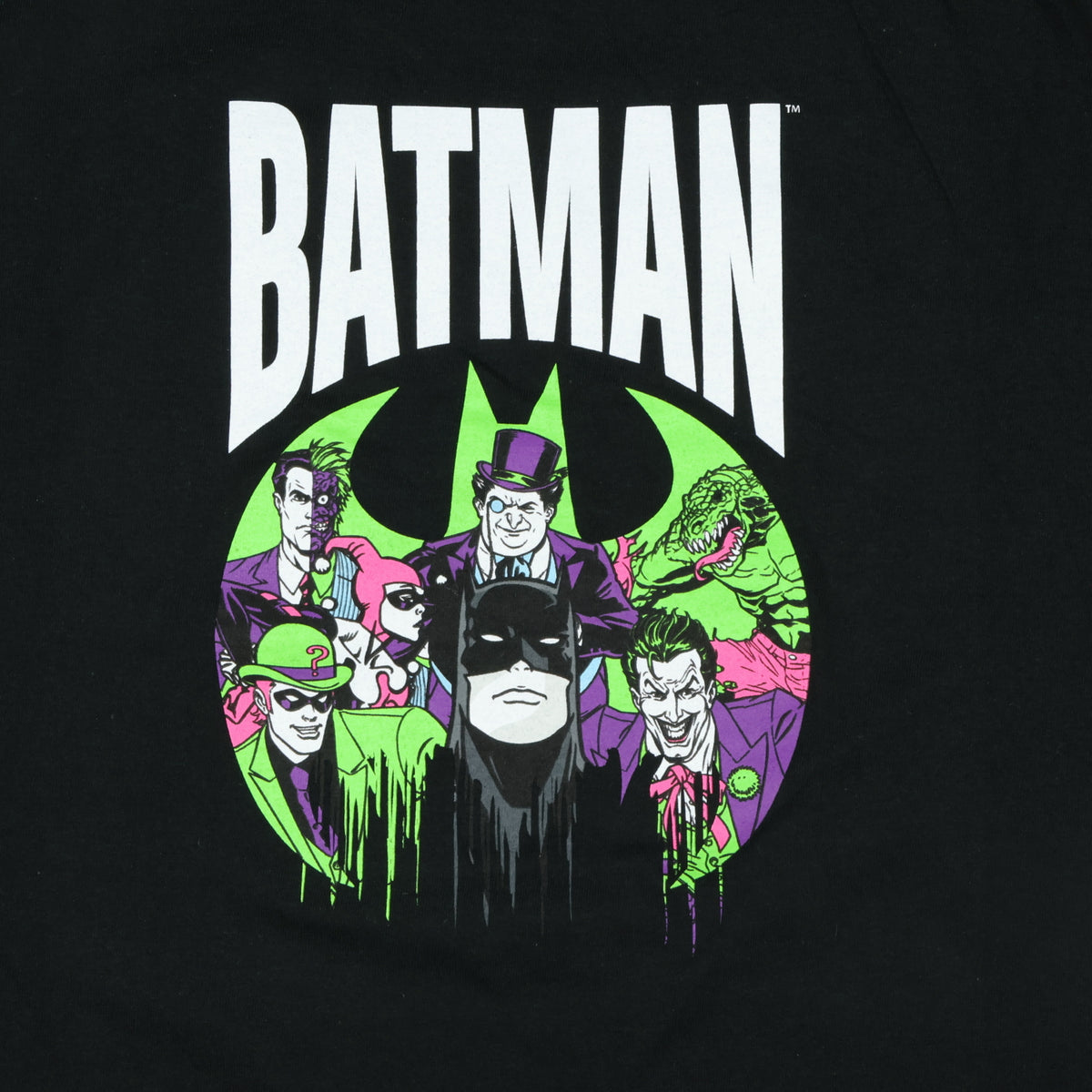 DC Comics Batman T-Shirt Boys' Retro Villains Design Graphic Print Tee