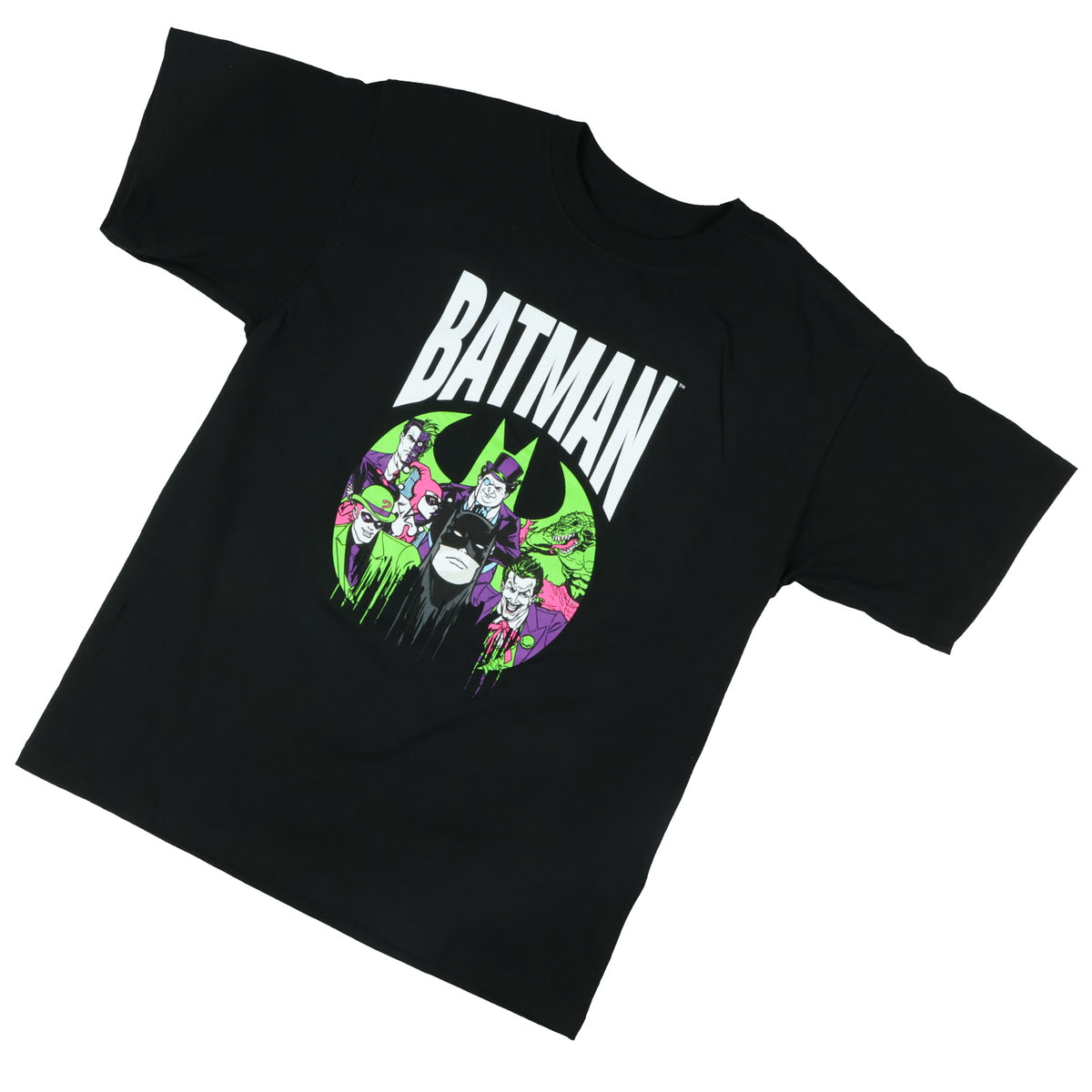 DC Comics Batman T-Shirt Boys' Retro Villains Design Graphic Print Tee