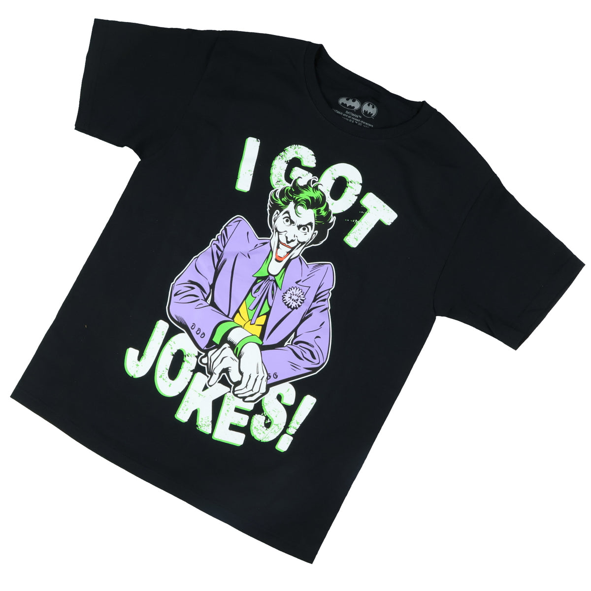 Batman T-Shirt Boys' The Joker I Got Jokes! Short-Sleeved Graphic Top