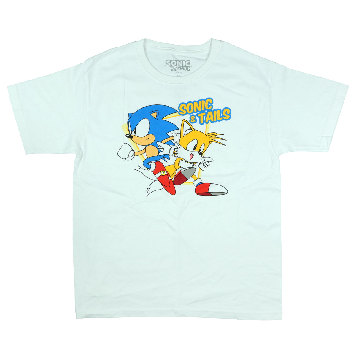 Sonic The Hedgehog T-Shirt Boys' Sonic & Tails Graphic Print Tee