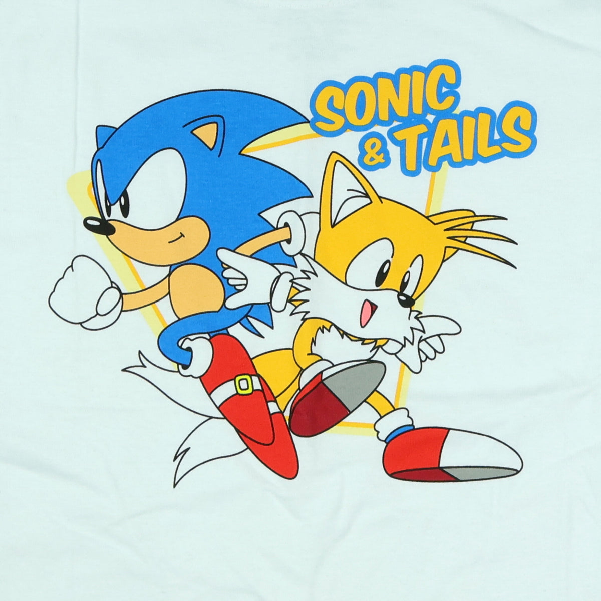 Sonic The Hedgehog T-Shirt Boys' Sonic & Tails Graphic Print Tee