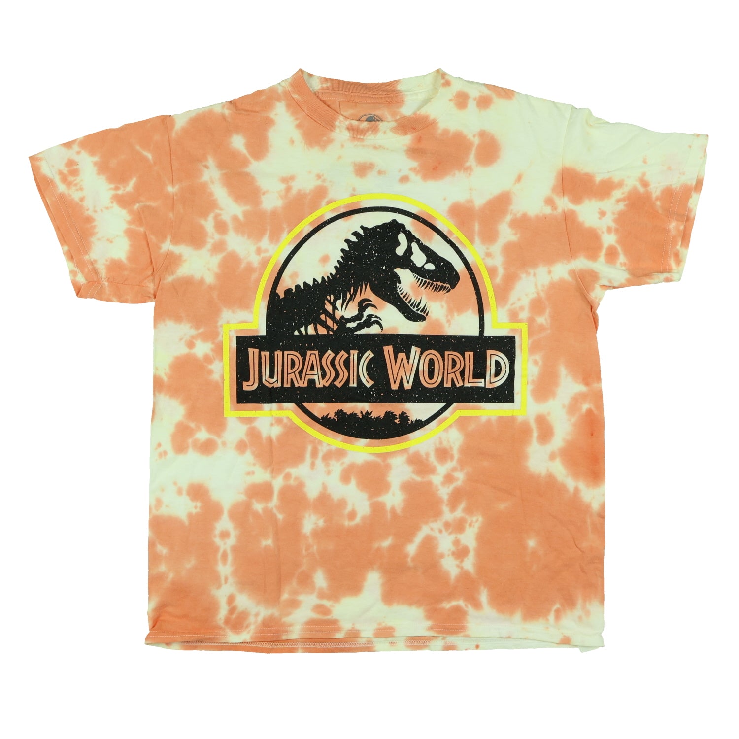 Jurassic World T-Shirt Boys' Tie-Dyed Logo Design Graphic Print Tee