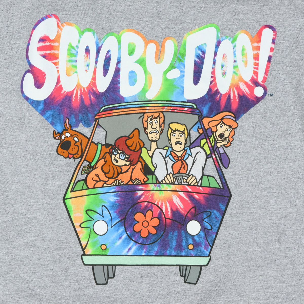 Scooby-Doo T-Shirt Men's Tie-Dyed Mystery Machine Design Tee