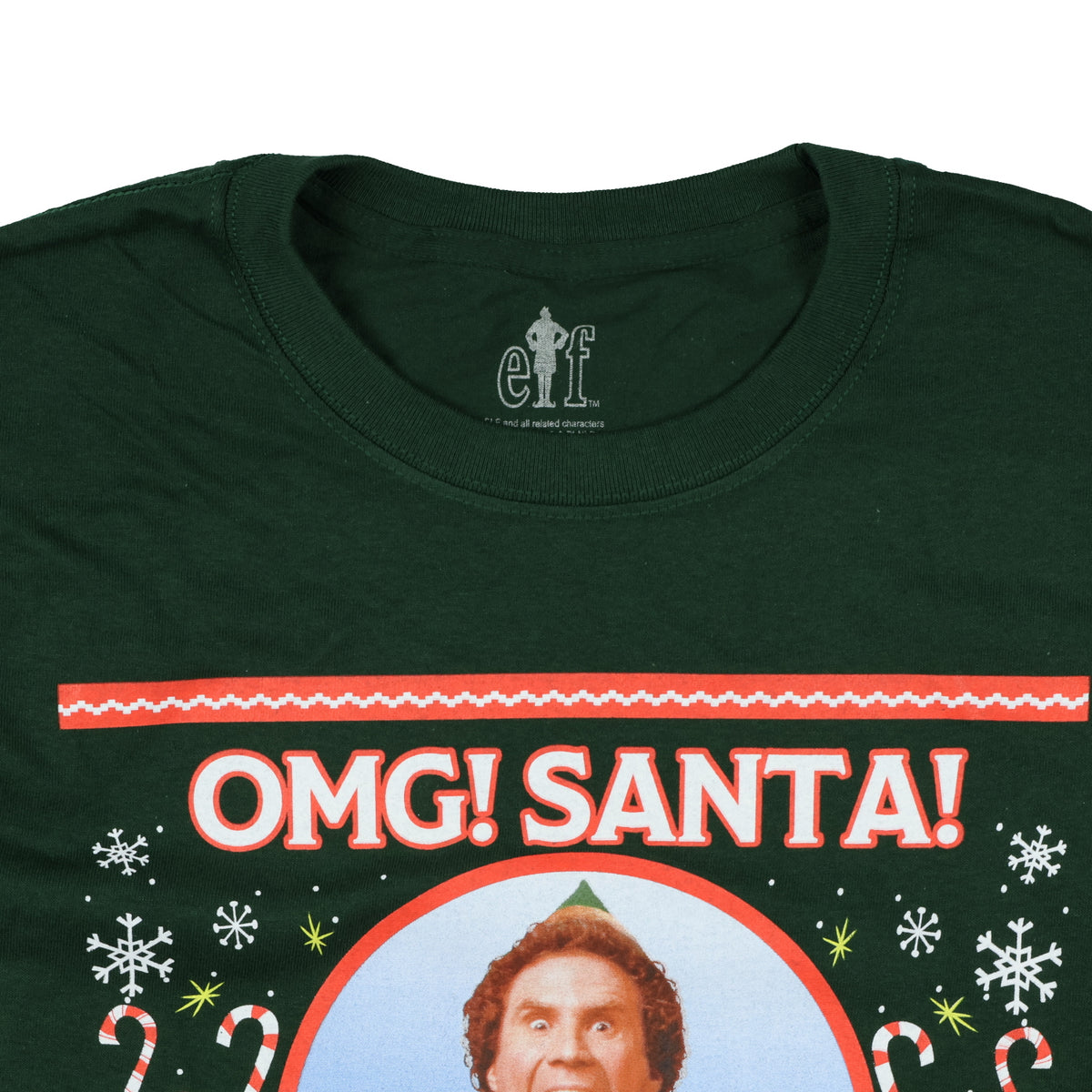 Elf Buddy T-Shirt Men's Santa I Know Him Holiday Inspired Tee