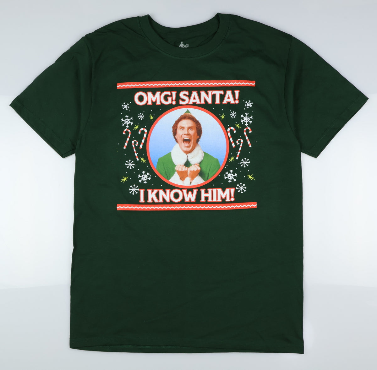 Elf Buddy T-Shirt Men's Santa I Know Him Holiday Inspired Tee
