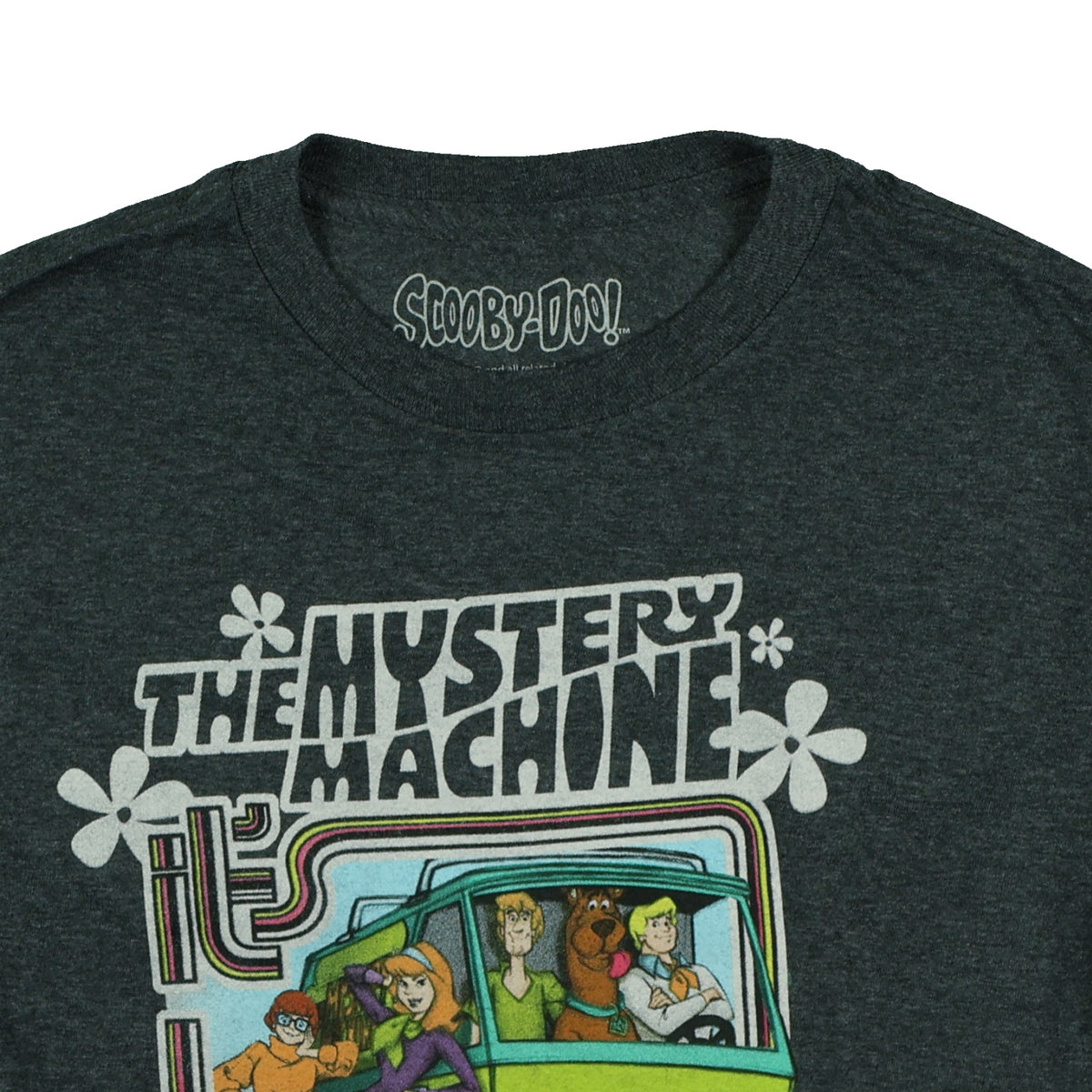 Scooby Doo Boys' T-Shirt The Mystery Machine Psychedelic Designed Tee