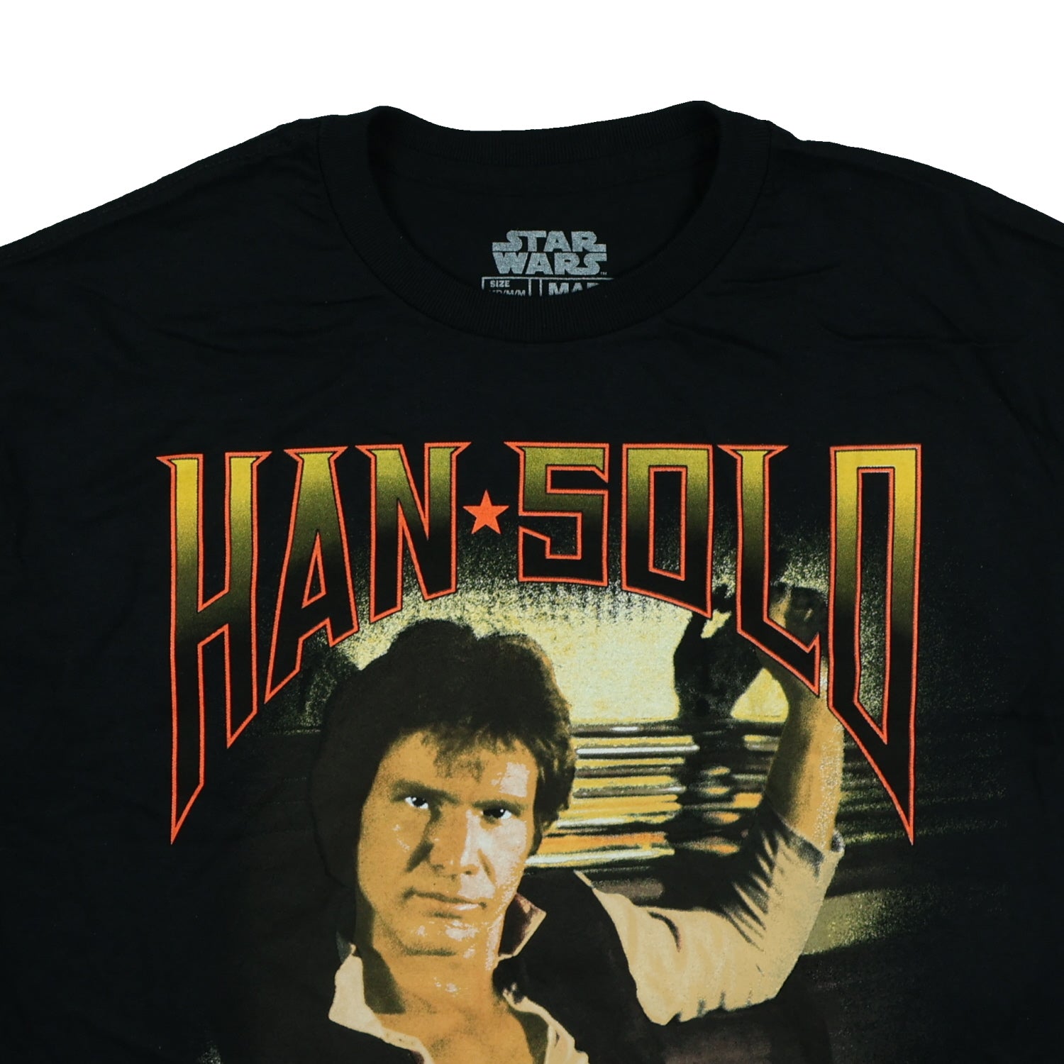 Star Wars T-Shirt Men's Han Solo Photo Character Design Tee
